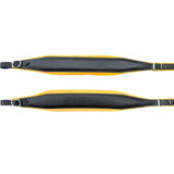 D'Luca MX3 Leather Accordion Straps Yellow/Black