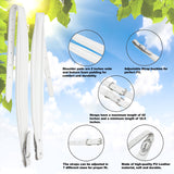 D'Luca Adjustable Accordion Shoulder Straps Set White