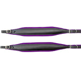 D'Luca MX3 Leather Accordion Straps Purple/Black