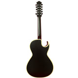 D'Luca Artisan Left Handed Acoustic Electric Bajo Quinto, Midnight