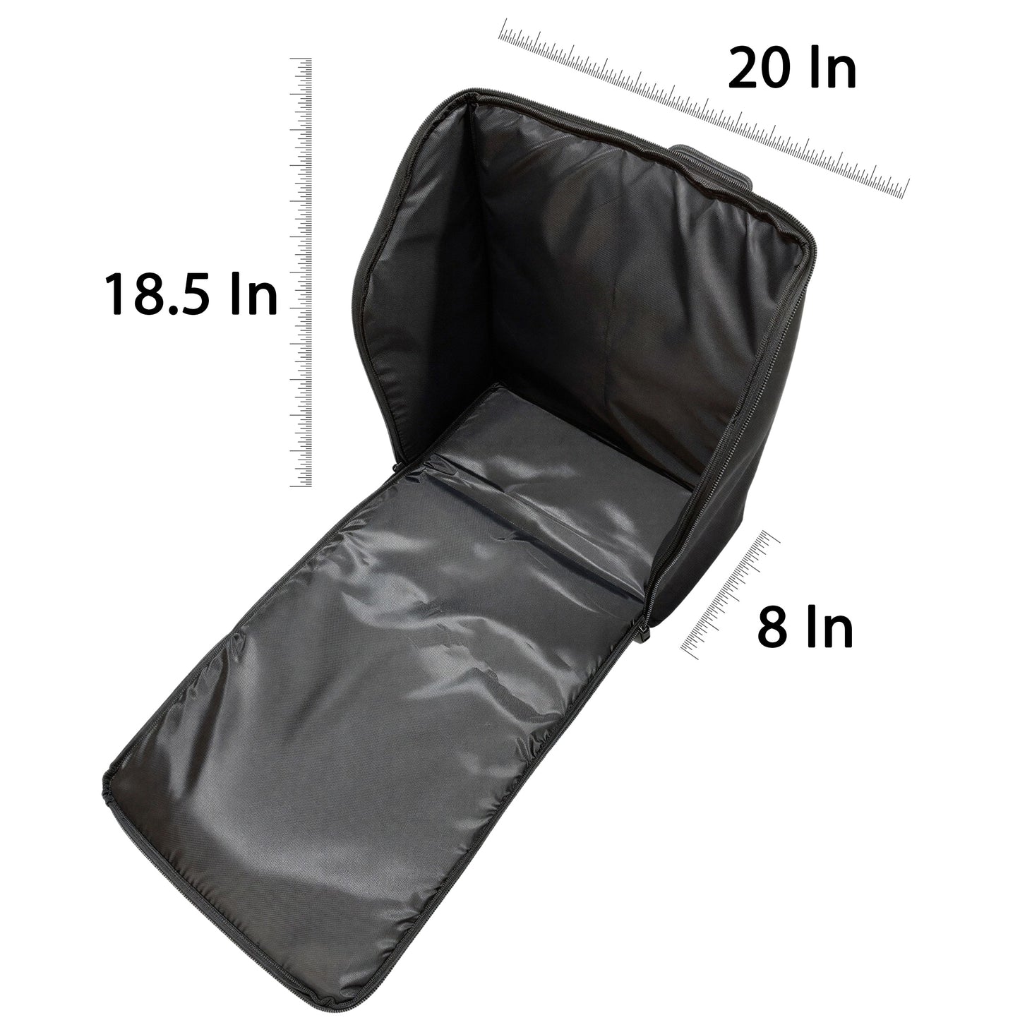 D'Luca BG Series Accordion Gig Bag for 96/120 Bass Piano Accordions, Black