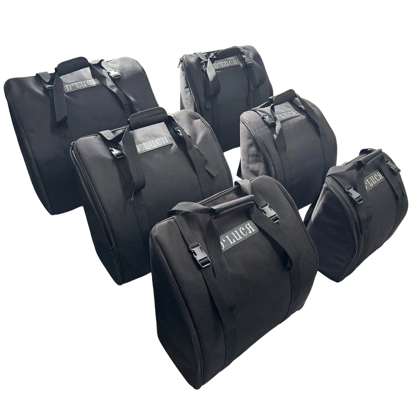 D'Luca BG Series Accordion Gig Bag for 72/80 Bass Piano Accordions, Black