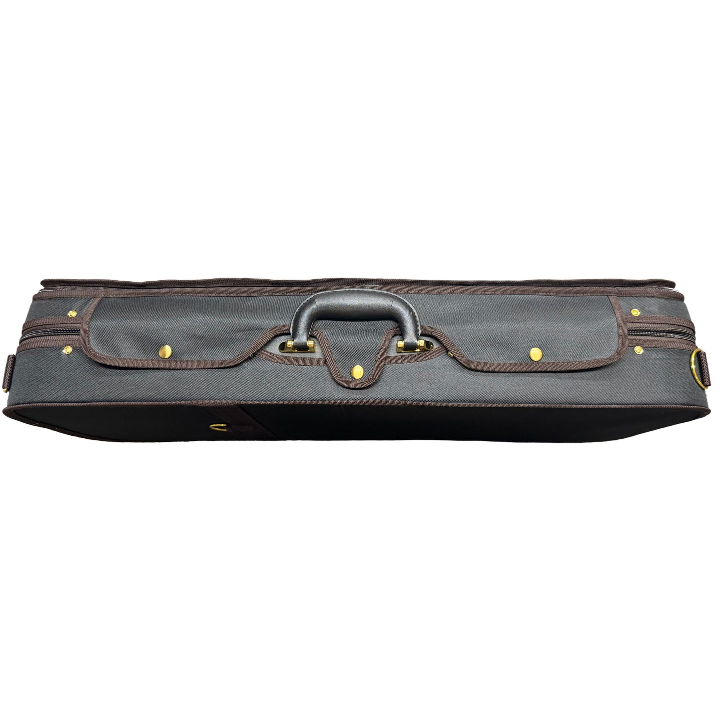 D'Luca Double Violin Case Black-Burgandy