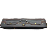D'Luca Double Violin Case Black-Burgandy