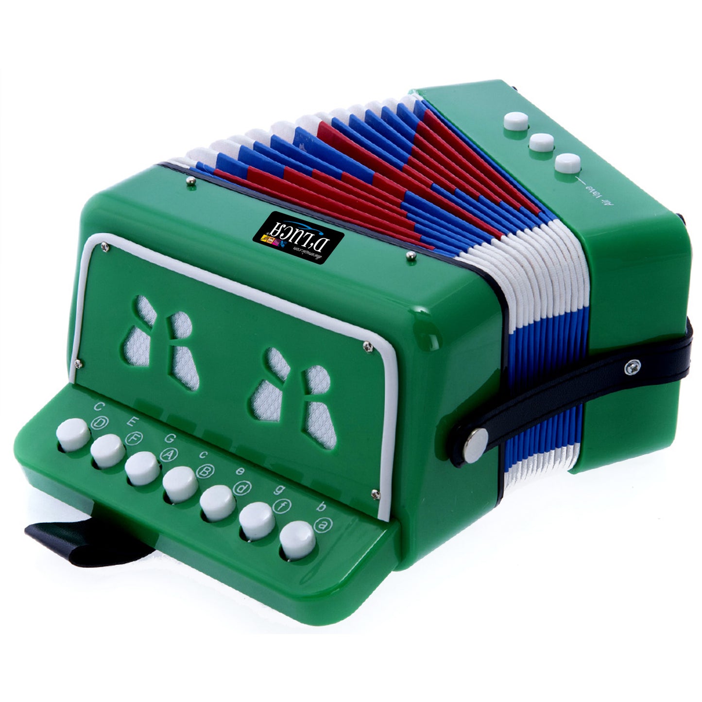 D'Luca Kids Series Button Accordion, Green