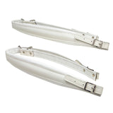 D'Luca Adjustable Accordion Shoulder Straps Set White