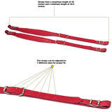 D'Luca Adjustable Accordion Shoulder Straps Set Red