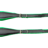 D'Luca MX3 Leather Accordion Straps Green/Black