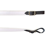 D'Luca MX3 Leather Accordion Straps White/White