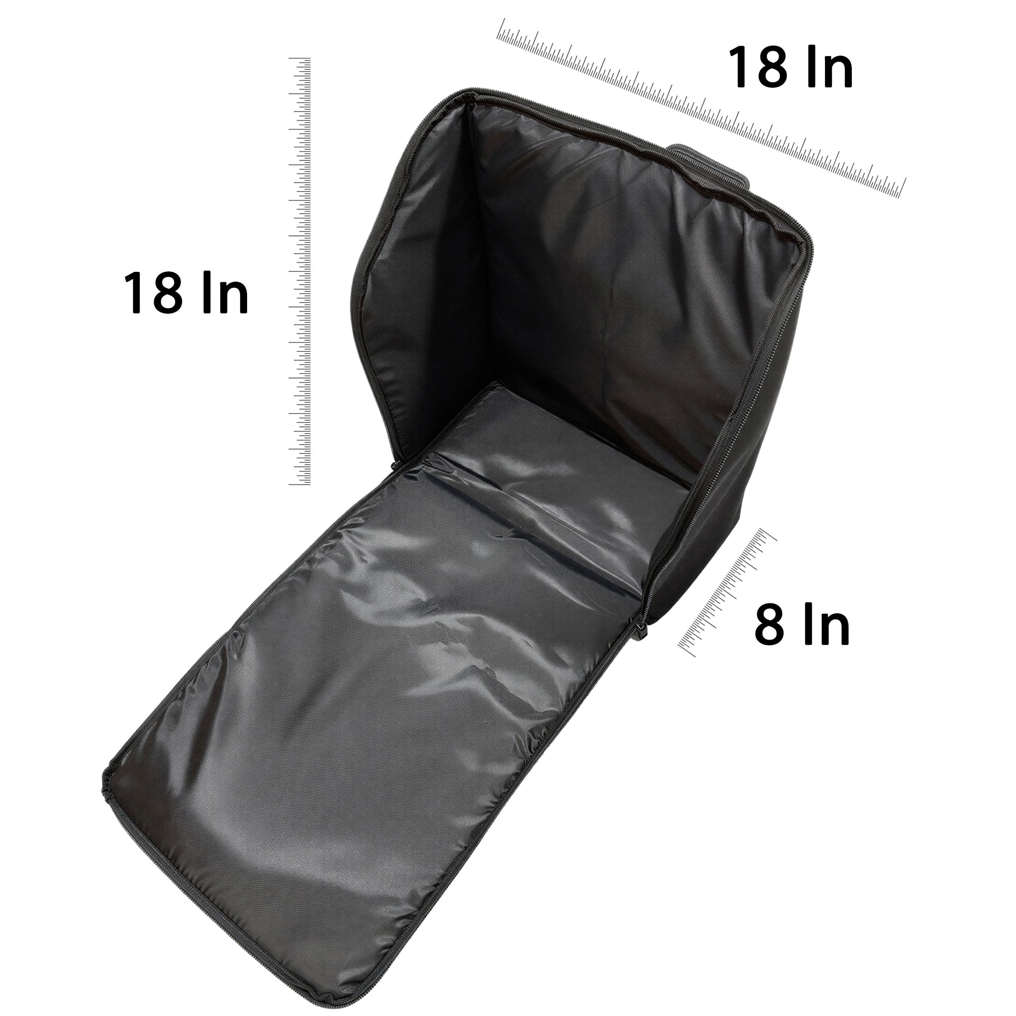 D'Luca BG Series Accordion Gig Bag for 72/80 Bass Piano Accordions, Black