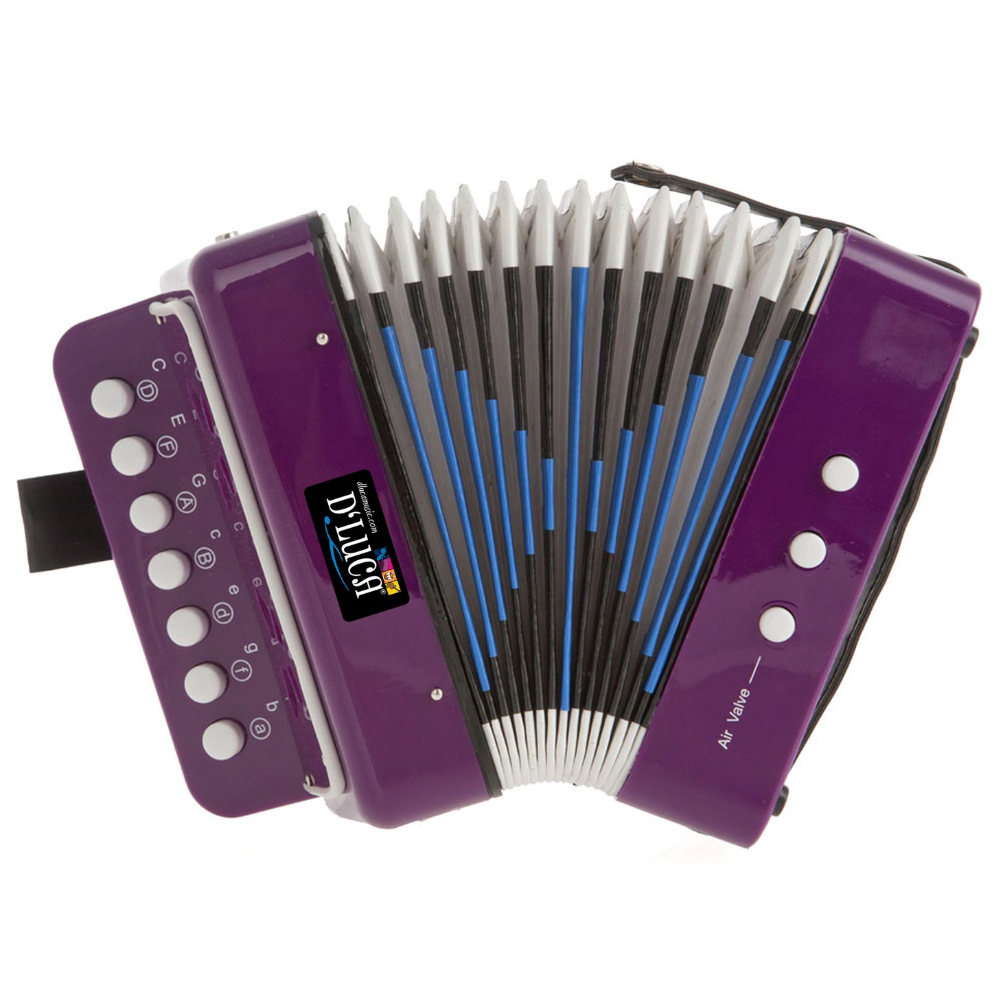 D'Luca Kids Series Button Accordion, Purple