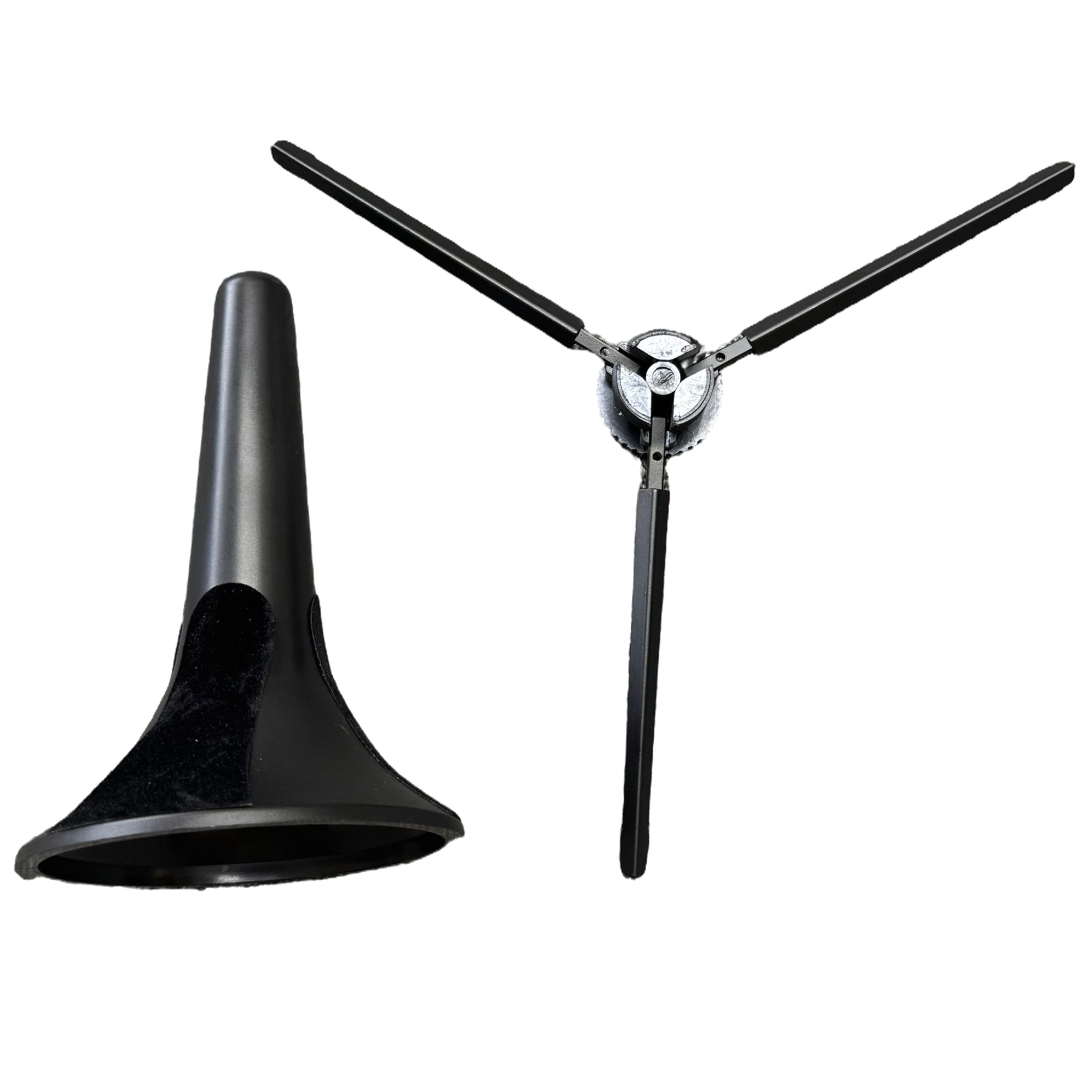 D'Luca Portable Folding Trumpet Stand Black
