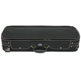 D'Luca Double Violin Case Black-Burgandy