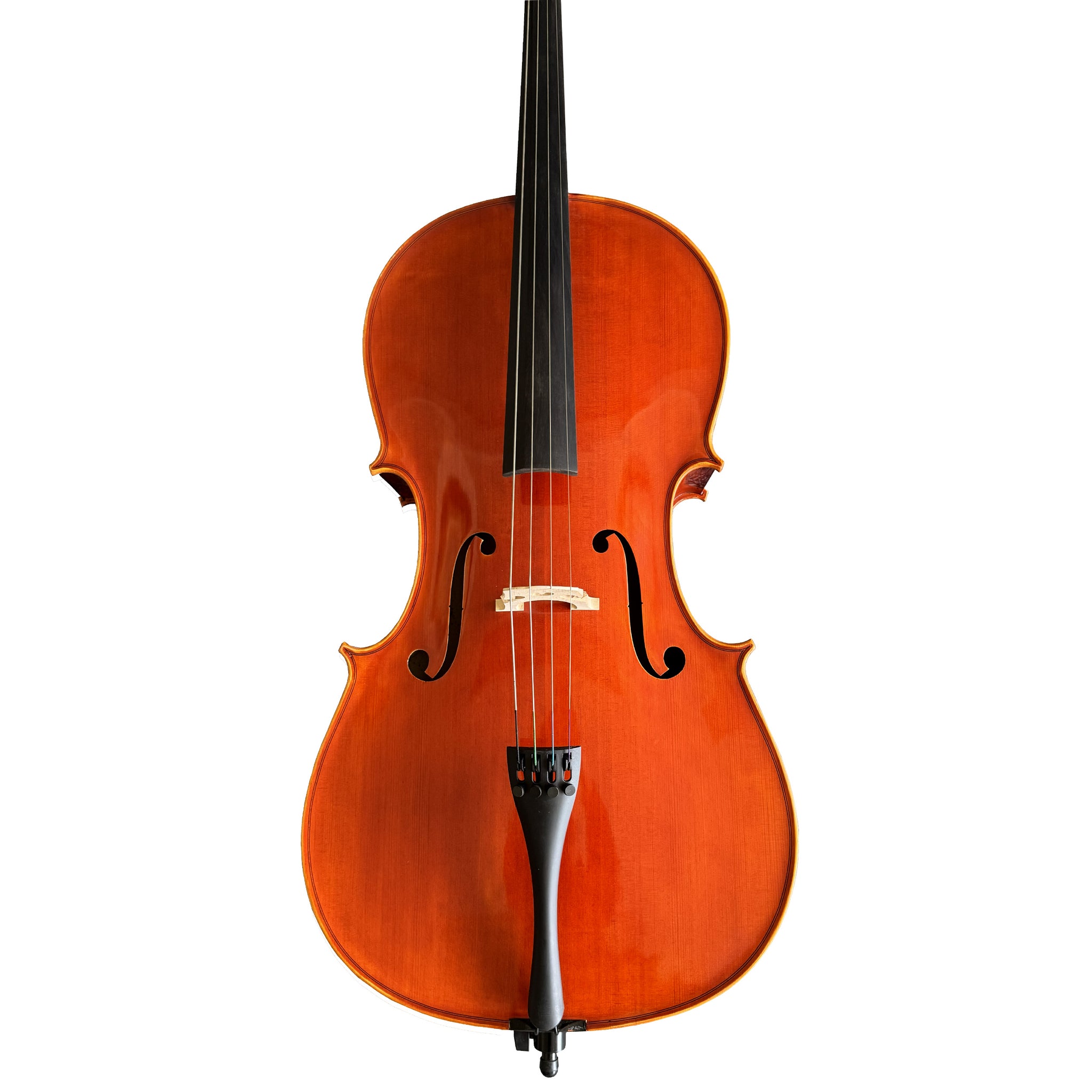 D’Luca Tonmeister 400 Ebony Fitted Cello Outfit 1/8 Size with Bow and Gig Bag