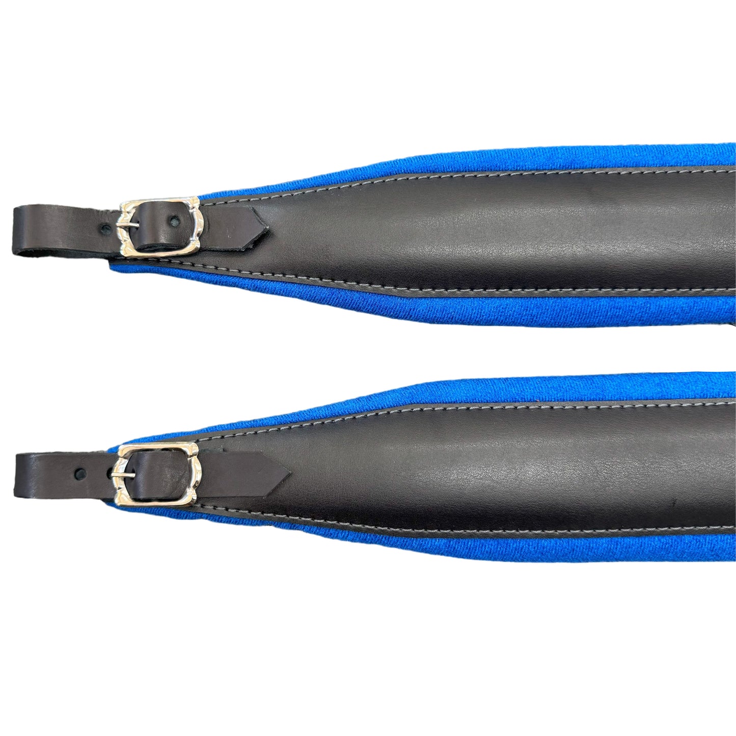 D'Luca MX3 Leather Accordion Straps Blue/Black