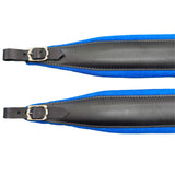 D'Luca MX3 Leather Accordion Straps Blue/Black