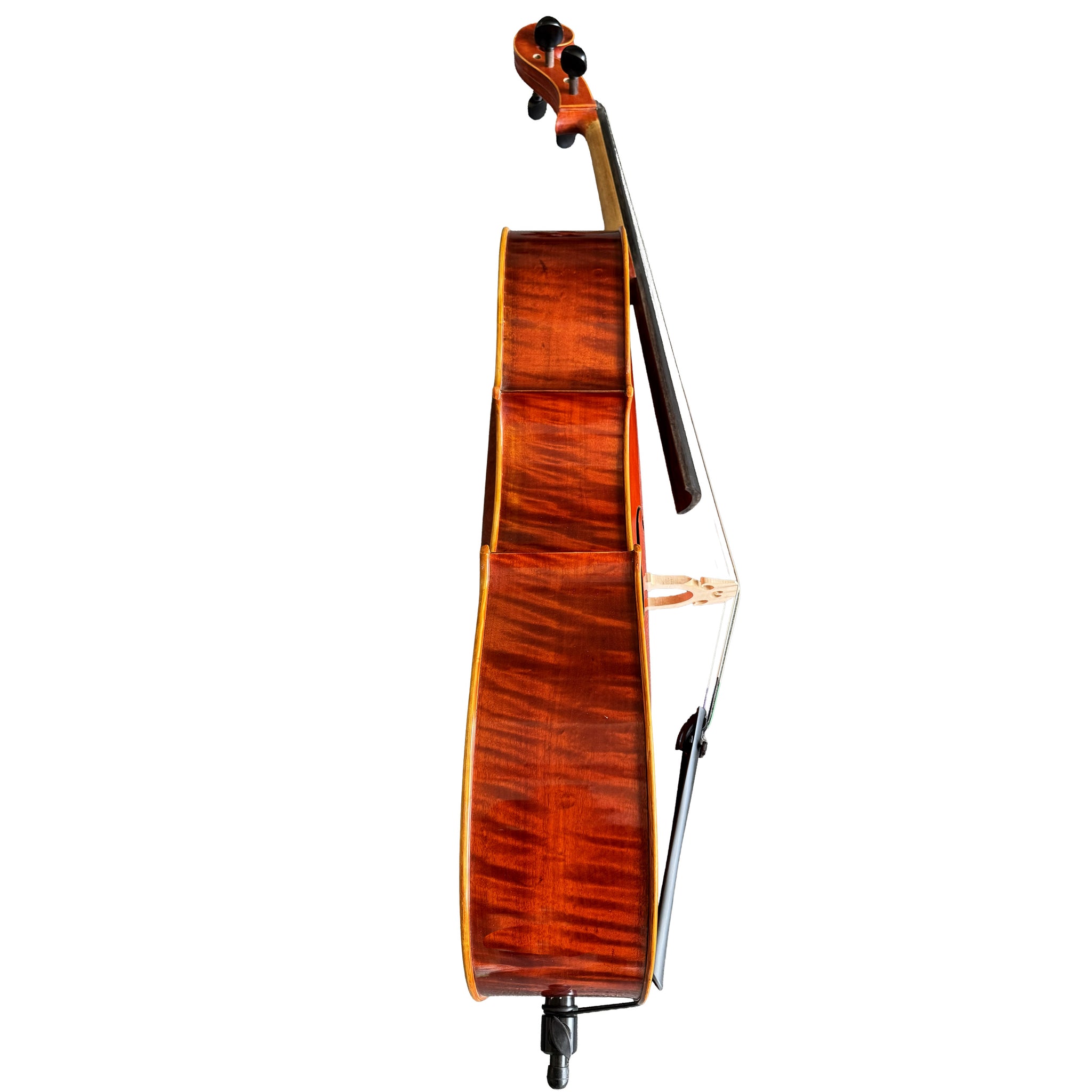 D’Luca Tonmeister 400 Ebony Fitted Cello Outfit 3/4 Size with Bow and Gig Bag