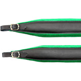 D'Luca MX3 Leather Accordion Straps Green/Black