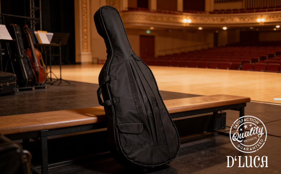 D’Luca Padded Cello Gig Bag 1/2