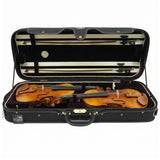 D’Luca Pro Series CP04M Double Violin Case Black-Burgundy