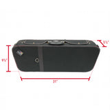 D’Luca Pro Series CP04M Double Violin Case Black-Burgundy