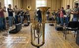 D'Luca MX280 Series Gold Brass Alto Horn with Case