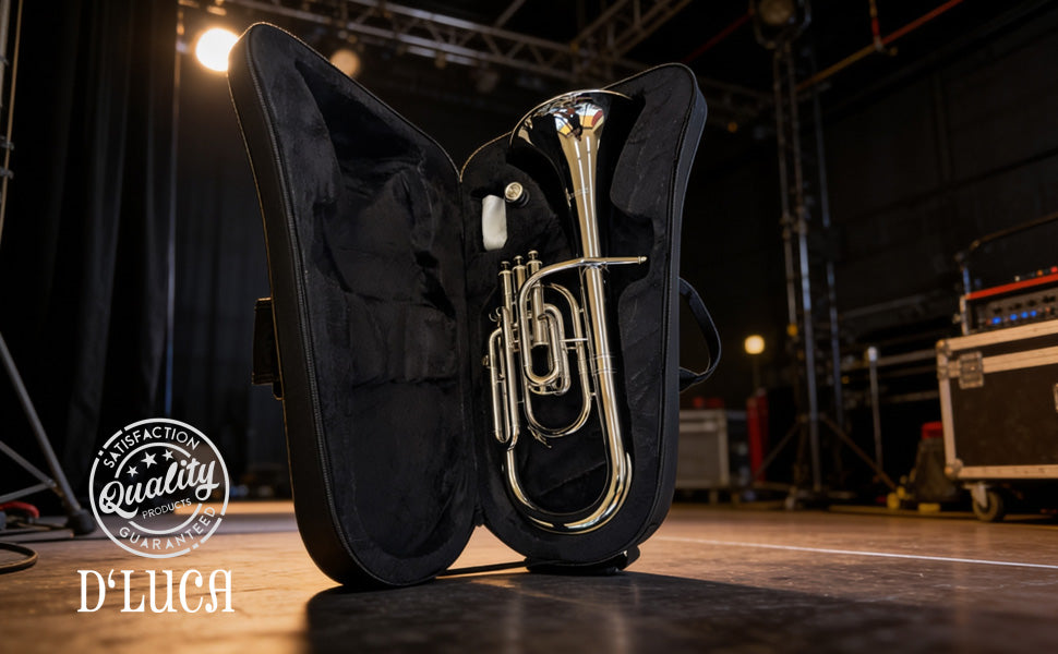 D'Luca MX280 Series Gold Brass Alto Horn with Case
