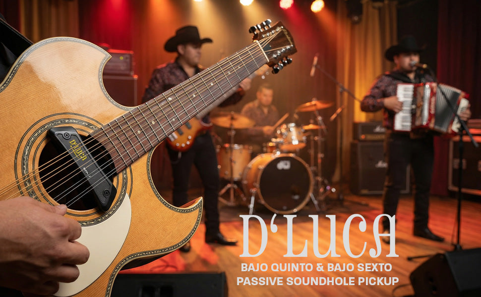 D’Luca Bajo Quinto and Bajo Sexto Passive Soundhole Pickup Single Coil