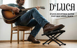 D'Luca Adjustable Guitar Foot Rest Stool, Black