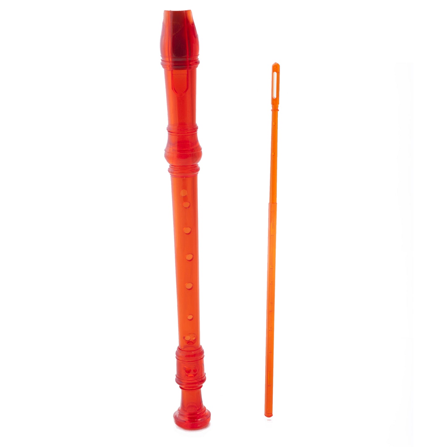 D'Luca Student 3 Piece Recorder Flute Orange
