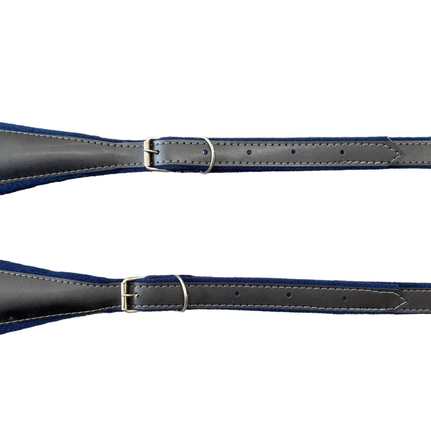 D'Luca MX3 Leather Accordion Straps Navy Blue/Black