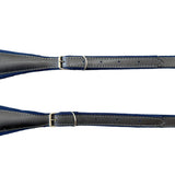 D'Luca MX3 Leather Accordion Straps Navy Blue/Black