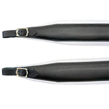 D'Luca MX3 Leather Accordion Straps White/Black