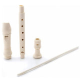 D'Luca Student 3 Piece Recorder Flute Ivory