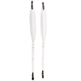 D'Luca MX3 Leather Accordion Straps White/White