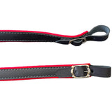 D'Luca MX3 Leather Accordion Straps Red/Black
