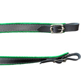 D'Luca MX3 Leather Accordion Straps Green/Black
