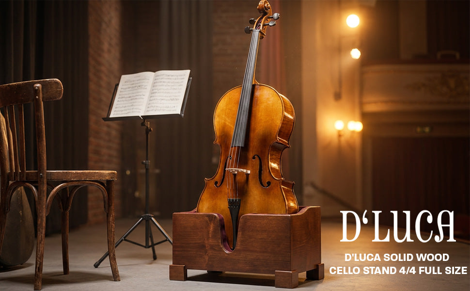 D'Luca Solid Wood Cello Stand 4/4 Full Size