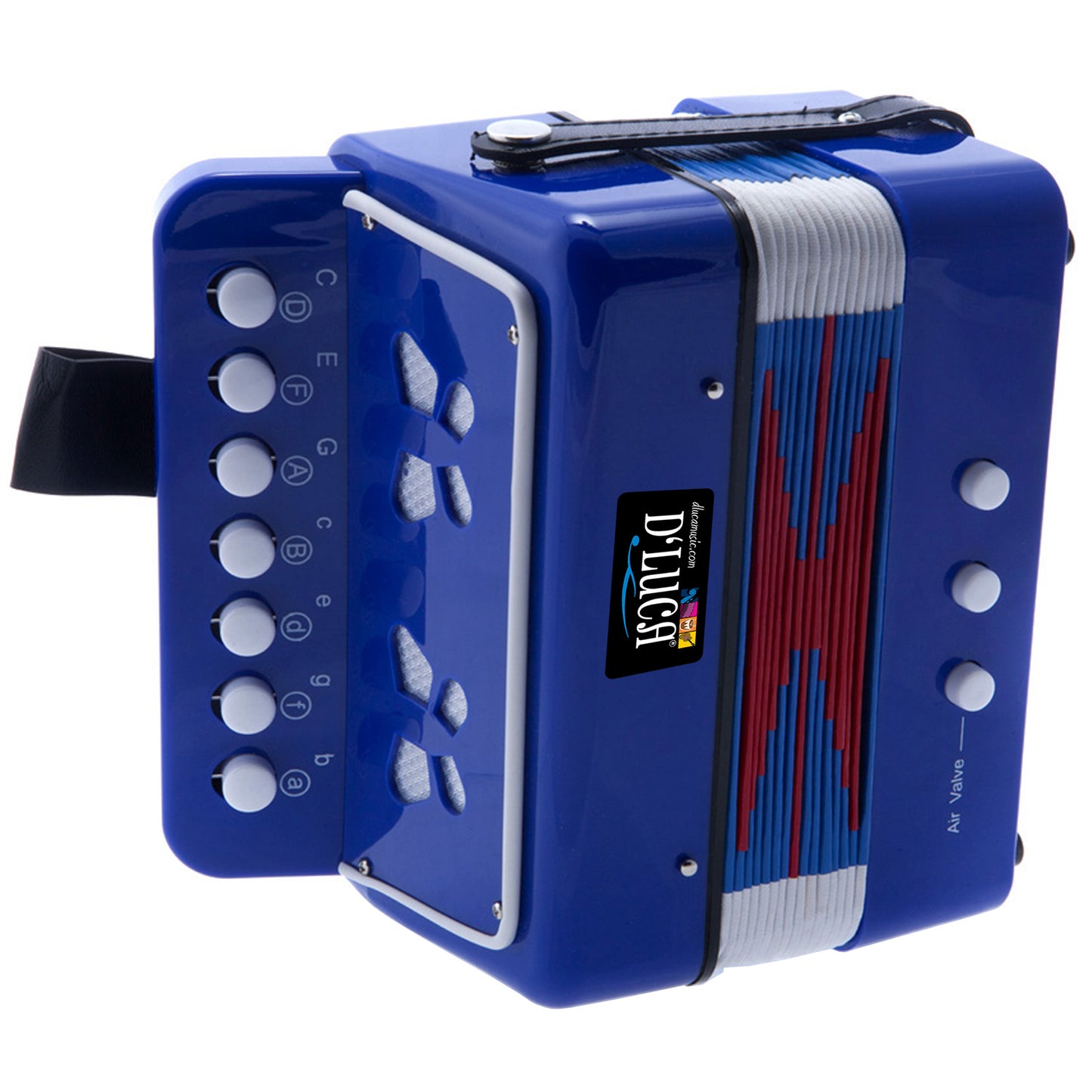 D'Luca Kids Series Button Accordion, Blue
