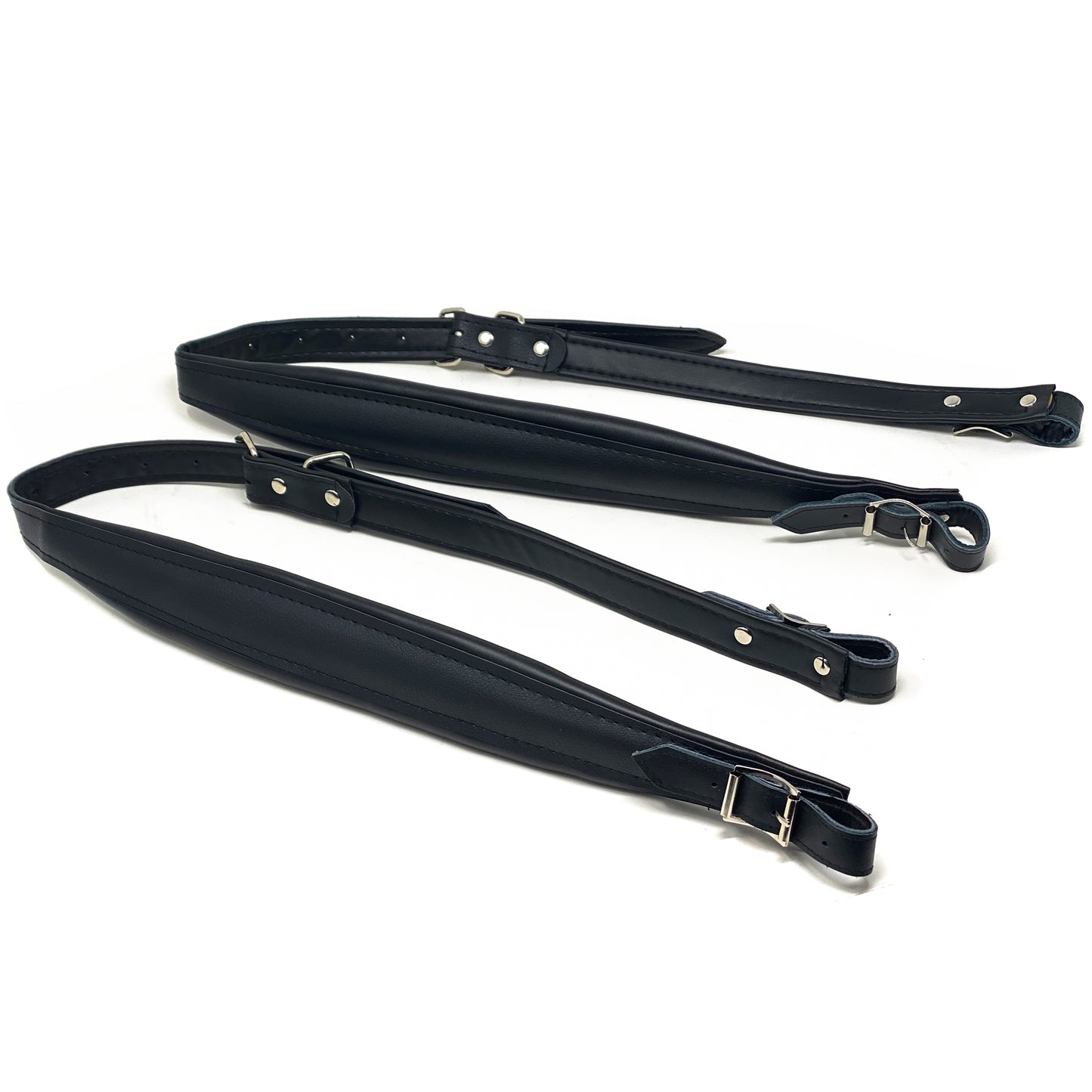 D'Luca Adjustable Accordion Shoulder Straps Set Black