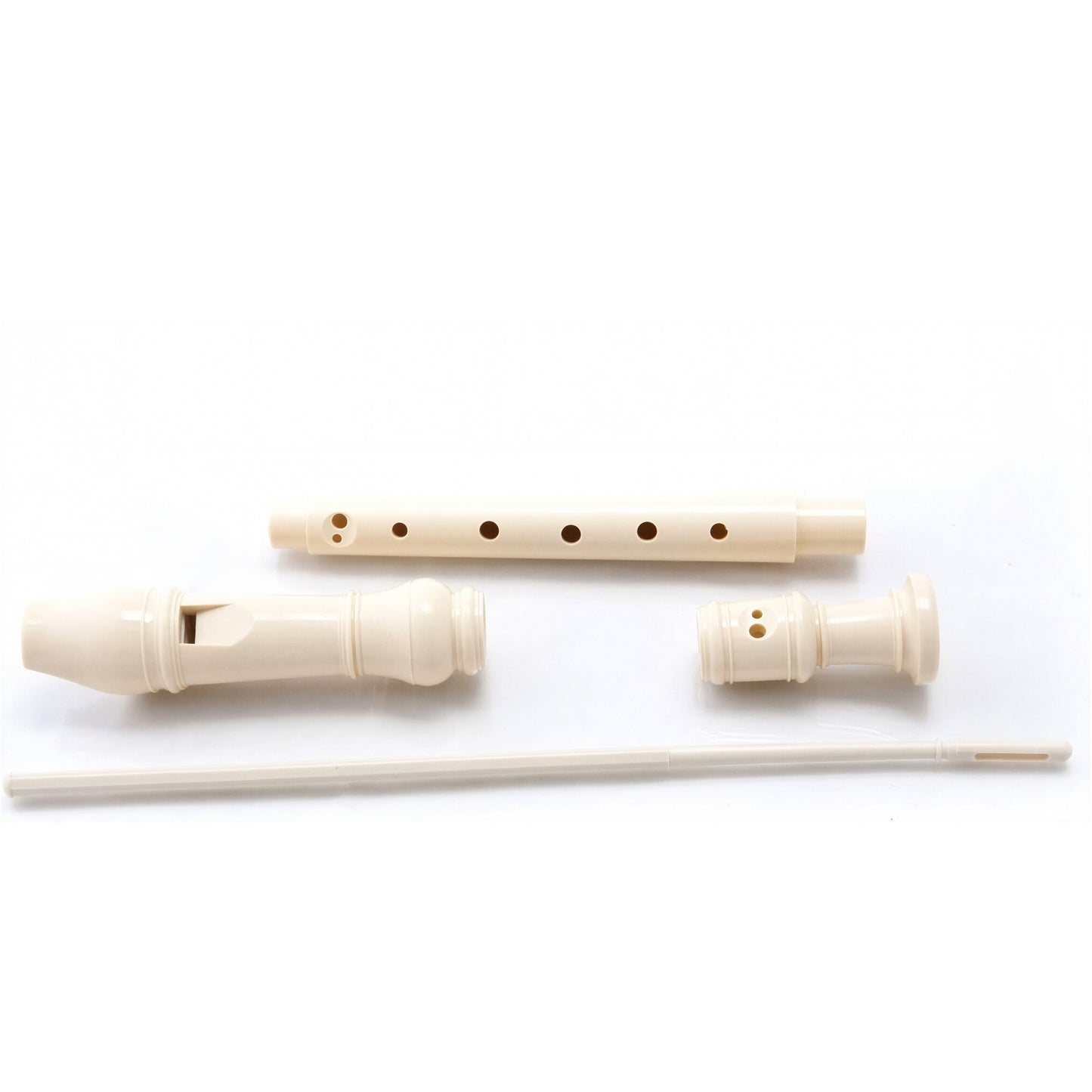 D'Luca Student 3 Piece Recorder Flute Ivory