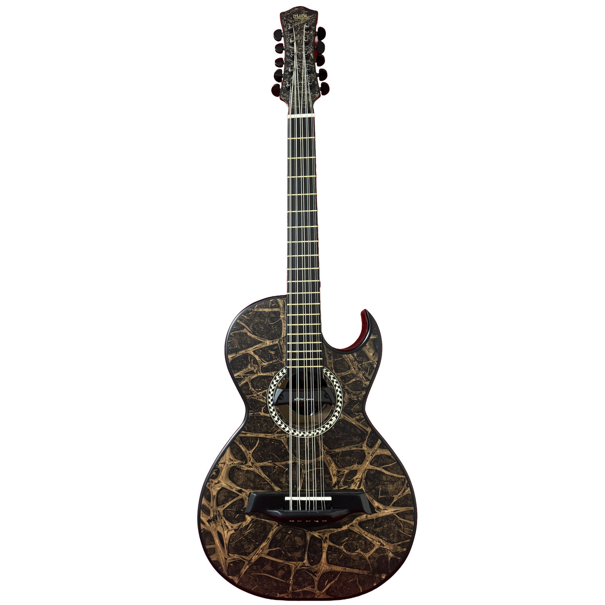 D'Luca Artisan Acoustic Electric Bajo Quinto, Bronze