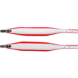 D'Luca MX3 Leather Accordion Straps Red/White