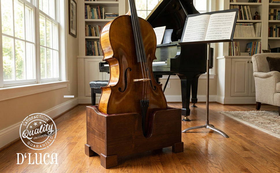 D'Luca Solid Wood Cello Stand 4/4 Full Size