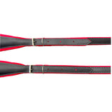 D'Luca MX3 Leather Accordion Straps Red/Black