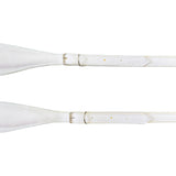 D'Luca MX3 Leather Accordion Straps White/White