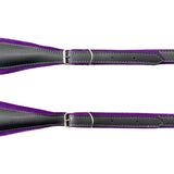 D'Luca MX3 Leather Accordion Straps Purple/Black