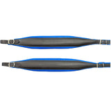 D'Luca MX3 Leather Accordion Straps Blue/Black