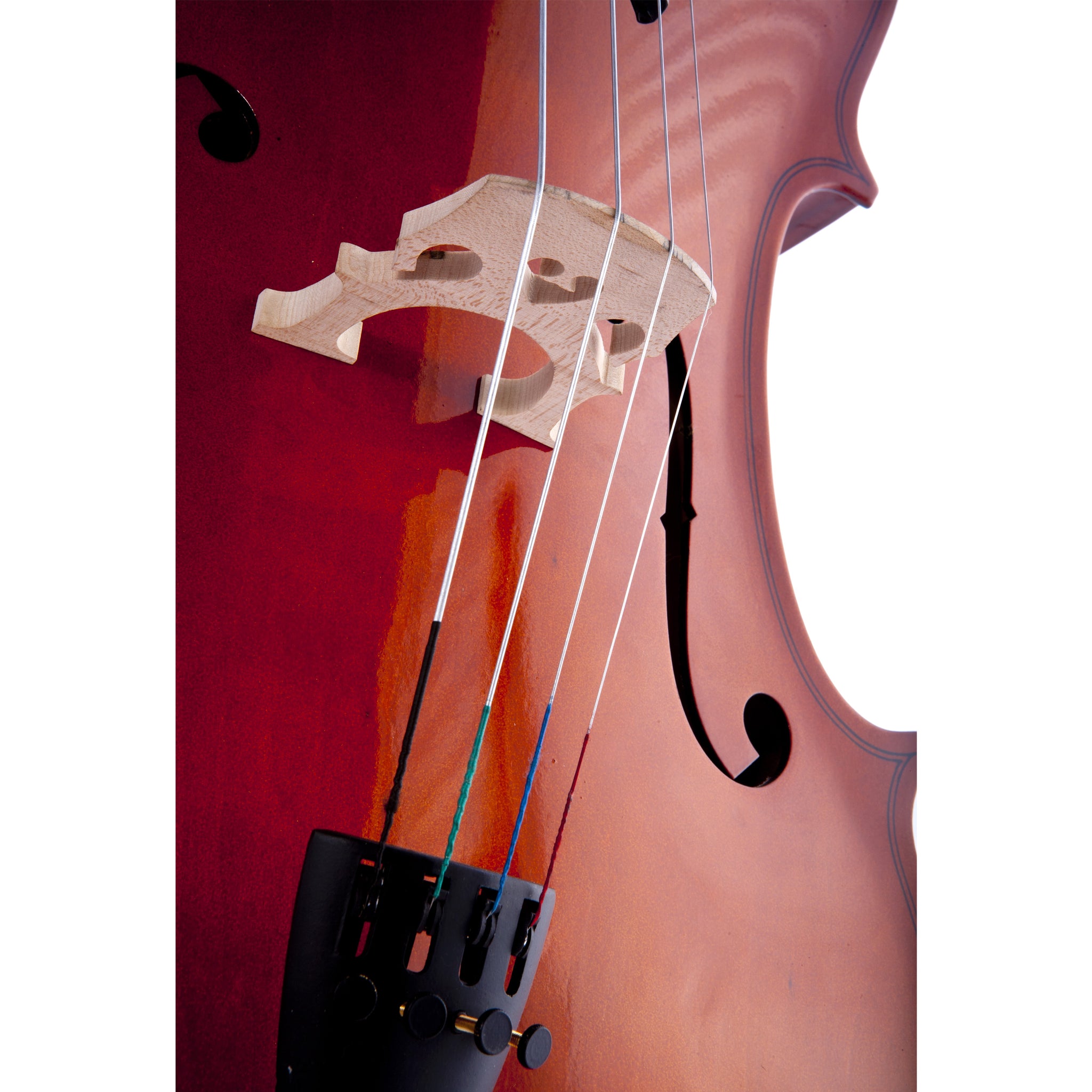 D'Luca Meister Student Cello Package 1/10 Size w/Stand, Bag, Tuner, Rosin & Bow