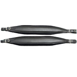 D'Luca MX3 Leather Accordion Straps Black/Black